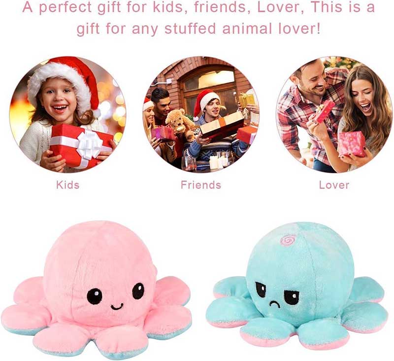 Reversable Octopus Plush Toy
