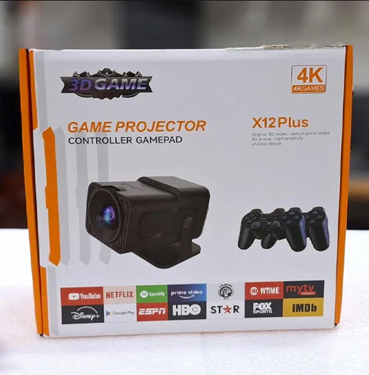 4K Gaming Smart Projector Android WIFI 150″ Big Screen Size with 2 Joystick - Image 6