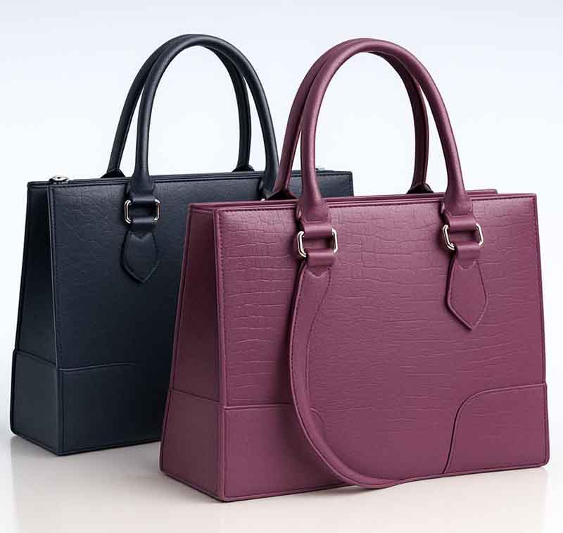 Original Cow Leather Crocodile-Embossed Handbag for Women