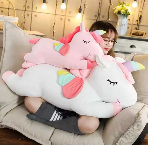 Kids Unicorn Plush Toy, Soft Stuffed Unicorn Animal Doll, Lovely Unicorn Sleepi