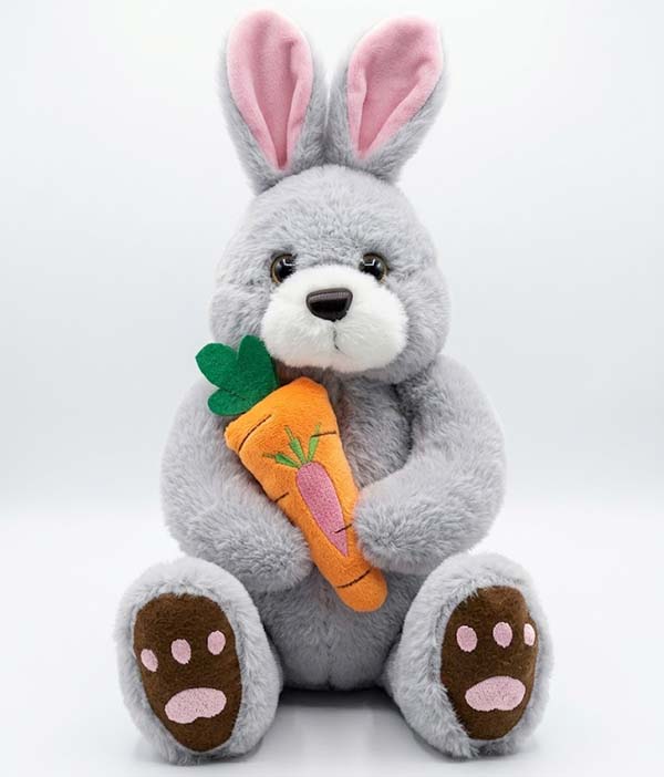 Bunny Plush Stuff Toy with Carrot - 40cm