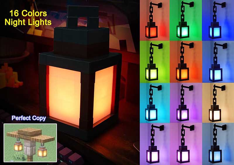 Minecraft Inspired Lantern Night Light