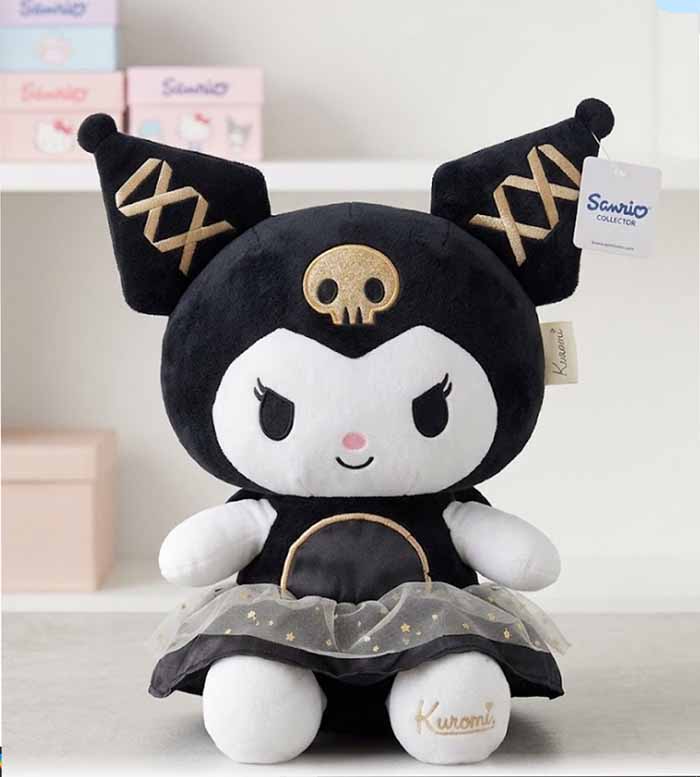 Stuff Kuromi Doll Princess Plushie Black
