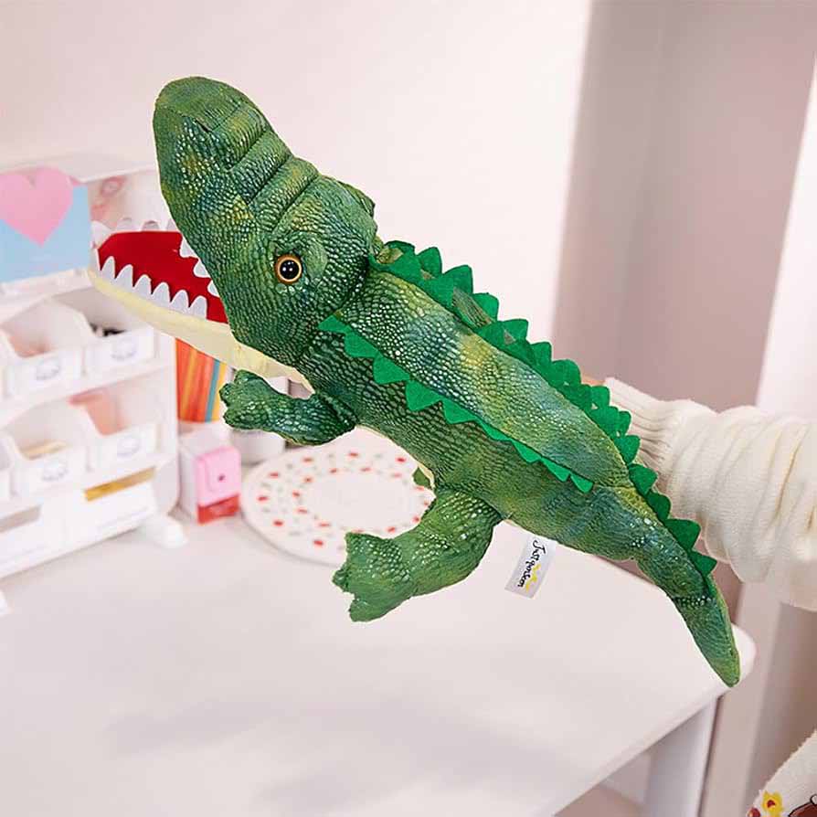 Alligator Soft Stuff Toy and Hand Puppet 60cm – 2-in-1 Plush Toy Rubian.pk