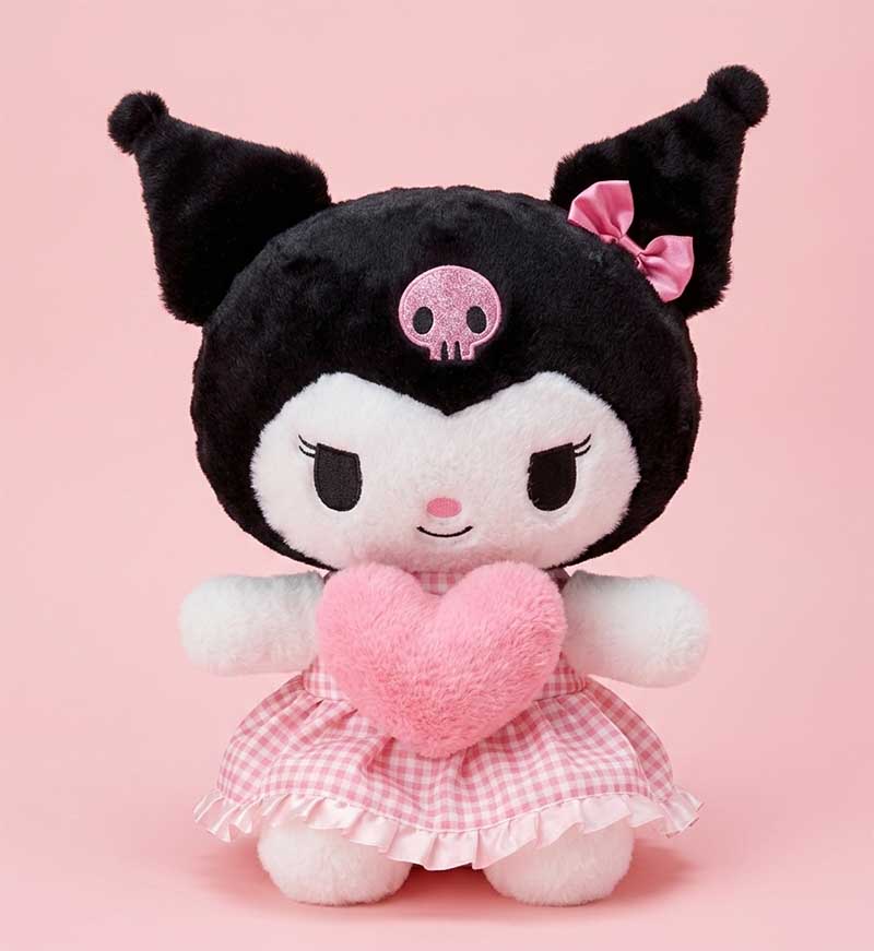 Kuromi Soft Stuff Toy with Heart 40cm Pink Plush – Rubian.pk